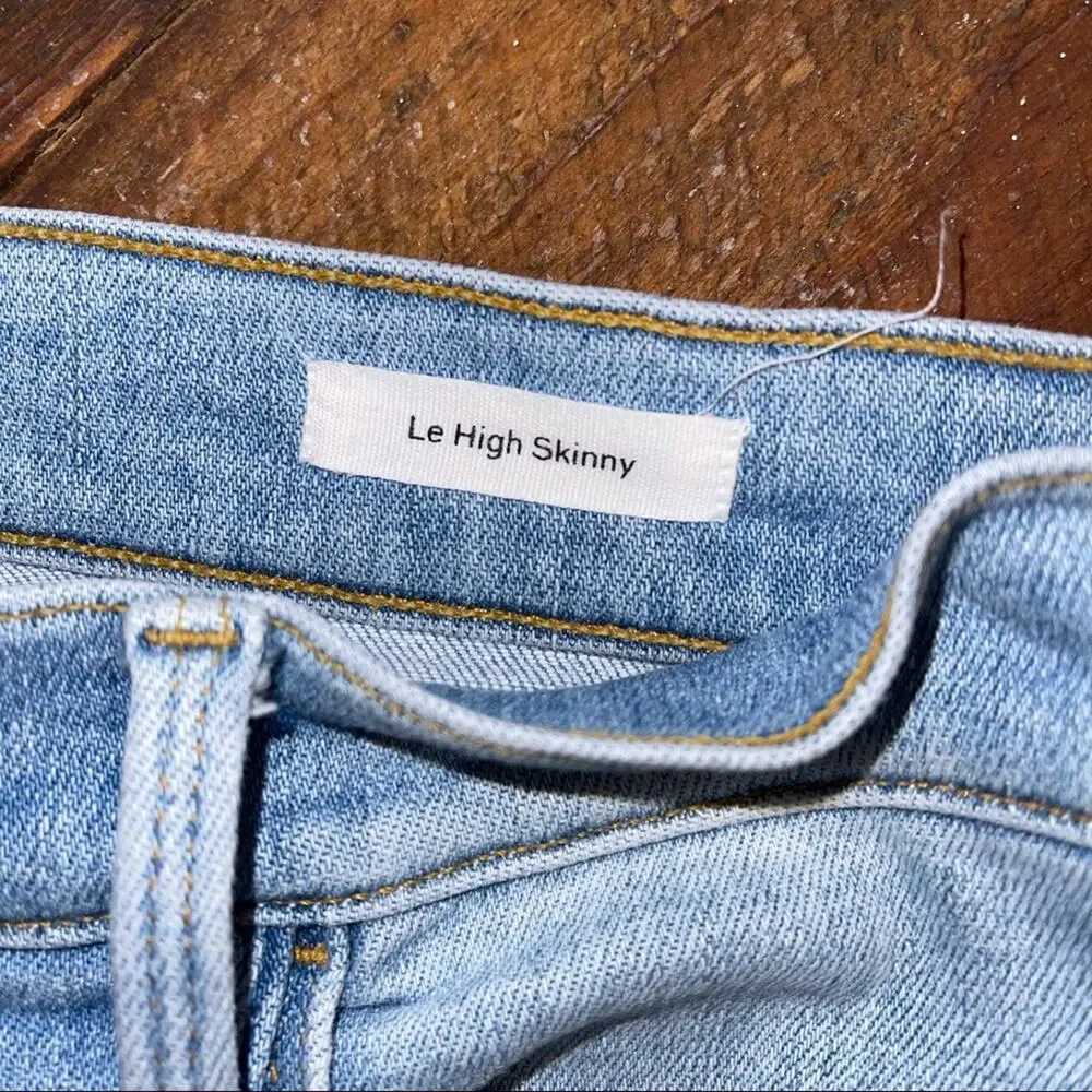 Frame Le High Skinny Jeans Light Wash 26
